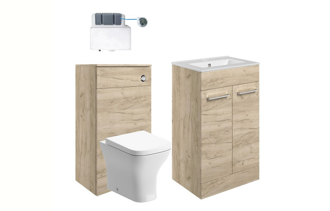 1000mm Oxford Savannah Oak Furniture Set
