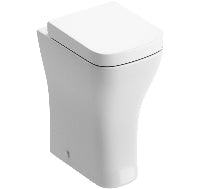 White toilet bowl on a white background