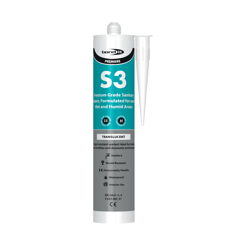 S3 Silicone Sealant Premium Sanitary  Grade 310ml