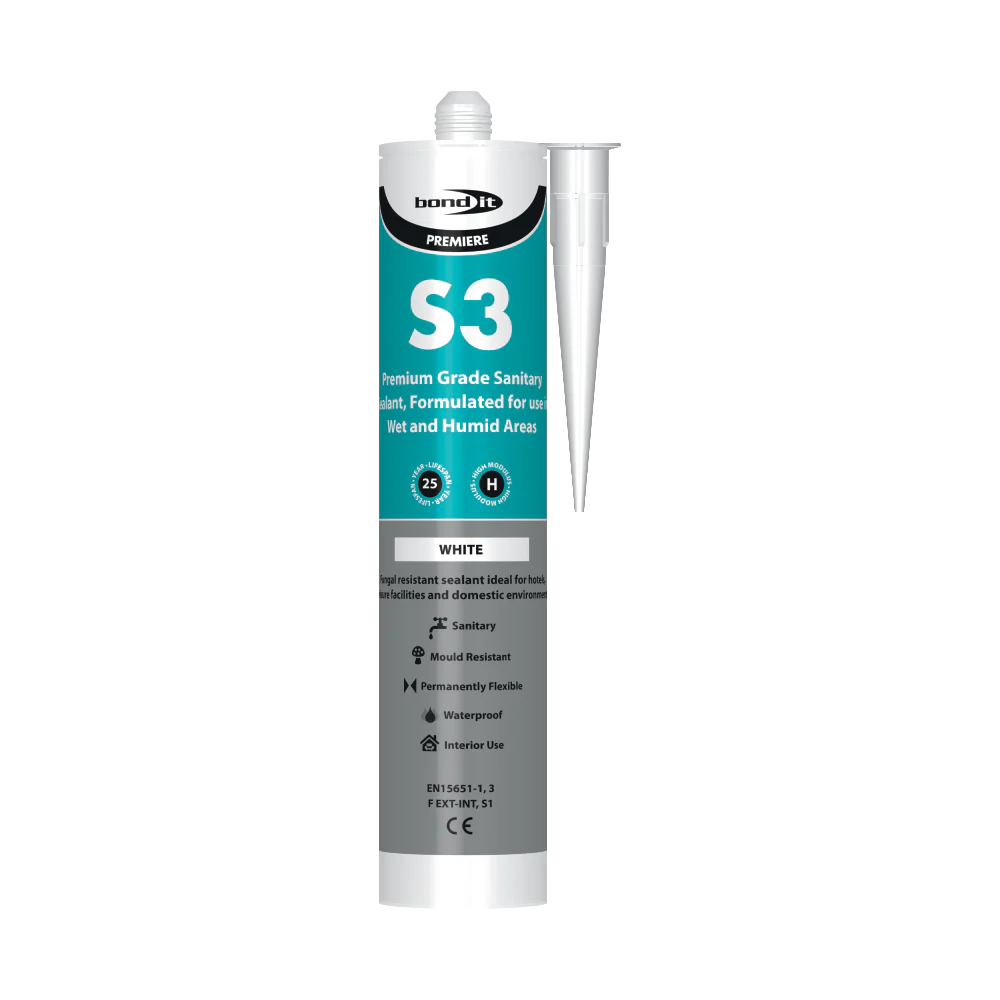 S3 Silicone Sealant Premium Sanitary  Grade 310ml