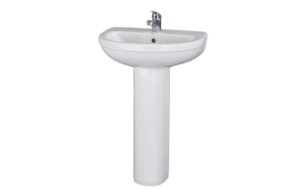 SOHO Basin with Full Pedestal – 1 Tap Hole