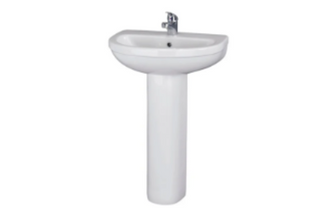 SOHO Basin with Full Pedestal – 1 Tap Hole