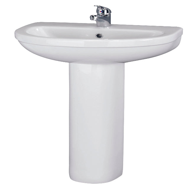 SOHO Basin with Full Pedestal – 1 Tap Hole