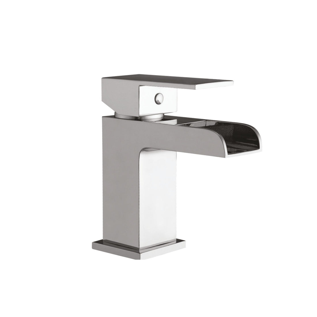 Tiree Waterfall Chrome Mono Basin Mixer Tap with Chrome Slotted Waste