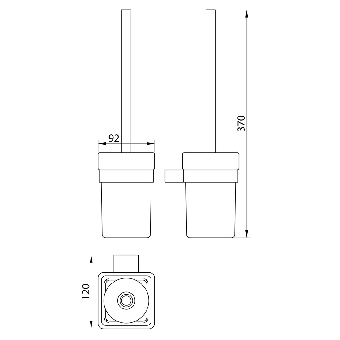 Aston Toilet Brush Holder