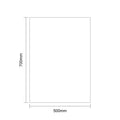 Rectangular area with dimensions 700mm by 500mm on a white background